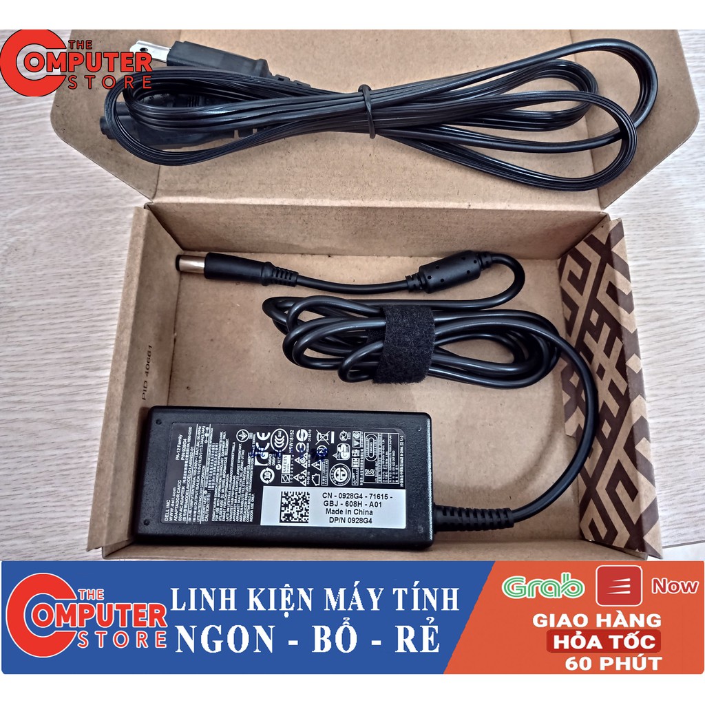 Sạc Laptop Dell 19.5V - 3.34A - 65W Chân kim to chính hãng dành cho dell 4110 4010 2421 2420 3450 4050 3521