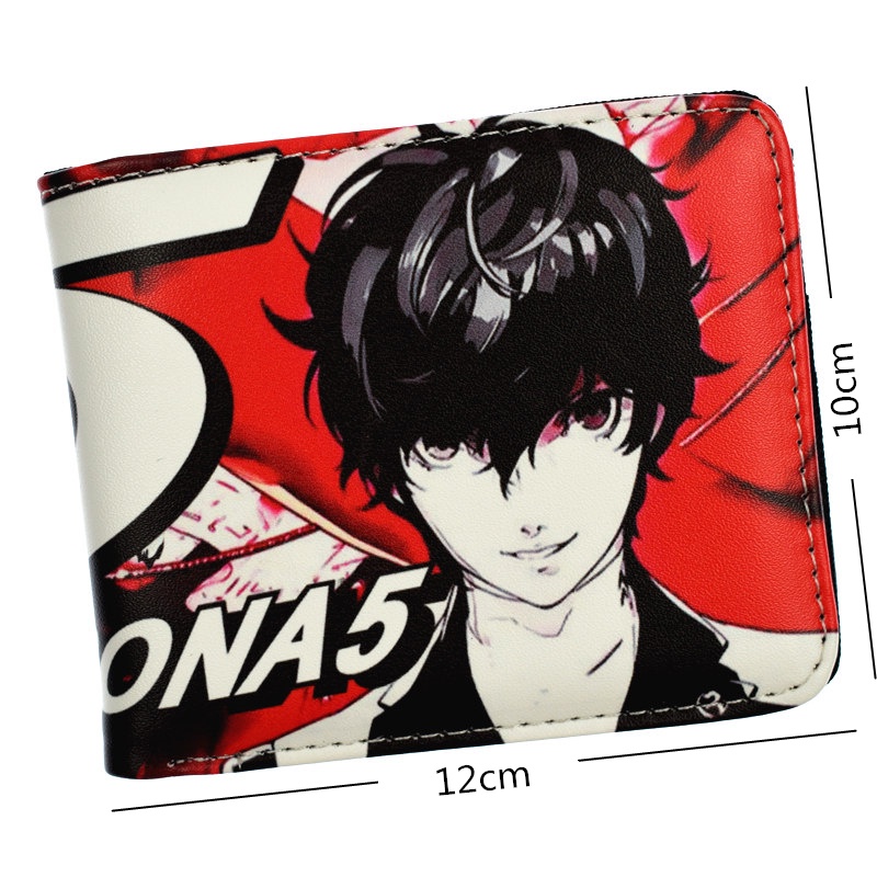 Ví Da Gập Đôi Persona 5 Thời Trang Dành Cho Nam Giá Đỡ