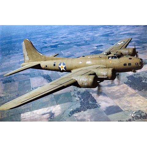 Mô Hình Lắp Ghép 3D Kim Loại Tự Ráp Máy Bay Ném Bom Hạng Nặng B-17 Flying Fortress - Chưa Lắp