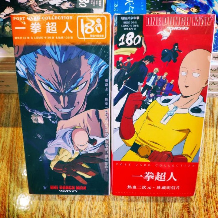 Postcard One punch Man cú đấm hủy diệt hộp ảnh bộ ảnh có ảnh dán + lomo + postcard bưu thiếp anime chibi One-Punch man