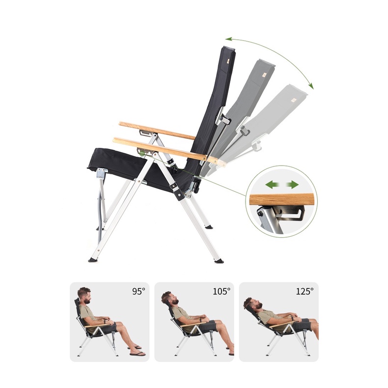 Ghế xếp thư giãn cao cấp tùy chỉnh 3 góc độ Naturehike NH17T003-Y