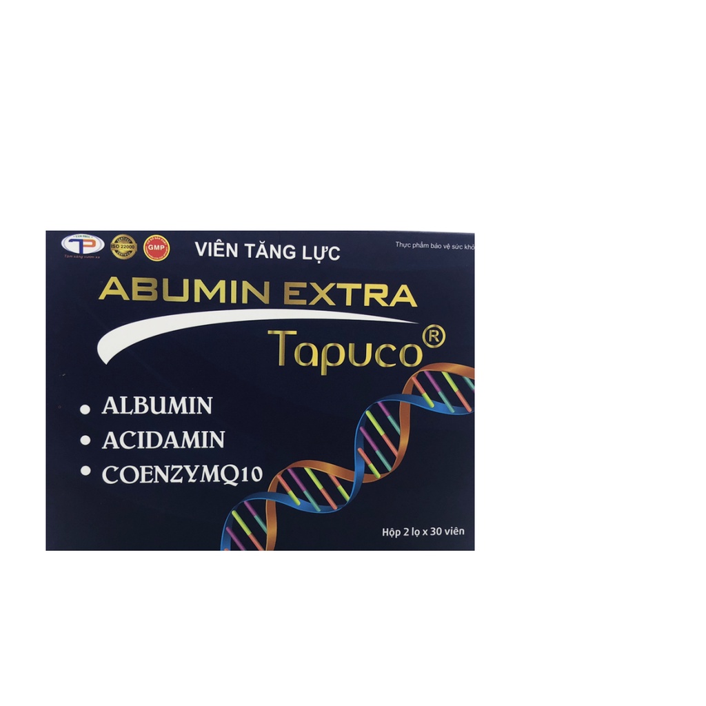 Abumin Extra Tapuco Hộp 30 Viên - Bổ Sung Albumin Và Các Dưỡng Chất Cho Cơ Thể