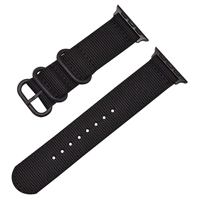 Dây Nylon Họa Tiết Sọc Khóa Kim Loại Cho Đồng Hồ Apple serie 8Ultra 7 6 5 4 3 2 38mm 41mm 45mm 49mm
