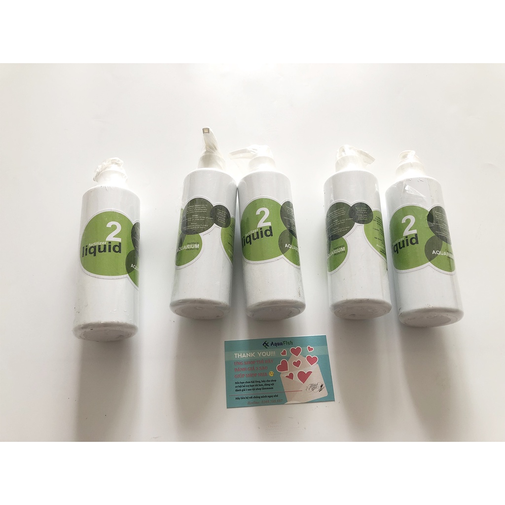 Phân nước dùng cho cây thủy sinh Fertilizer Liquid 2 lọ 250ml (giúp cây ra rễ ổn định, phát triển chồi non, tăng màu)