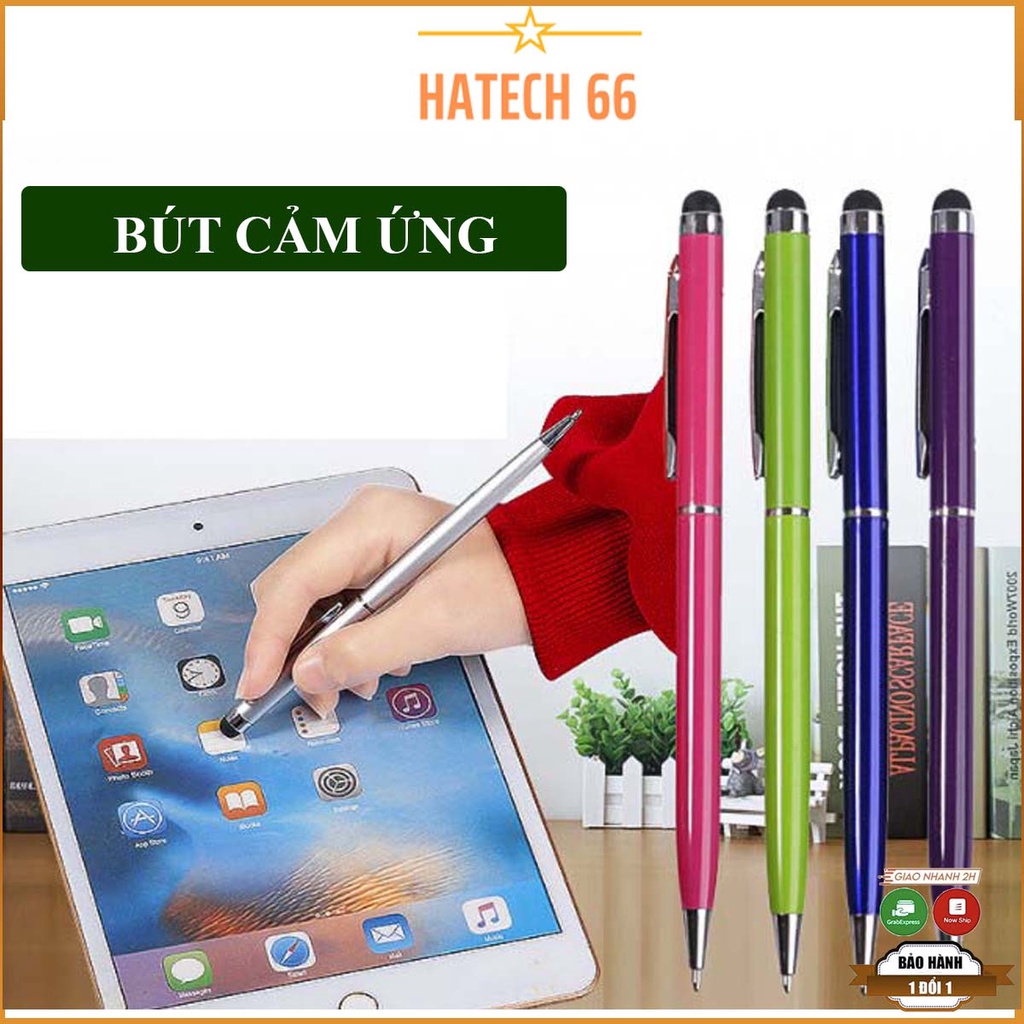 Bút cảm ứng ipad 2 trong 1 ĐƯỢC CHỌN MÀU,Bút đa năng kỹ thuật số 2 trong 1 cho điện thoại Android Iphone Ipad Hatech66