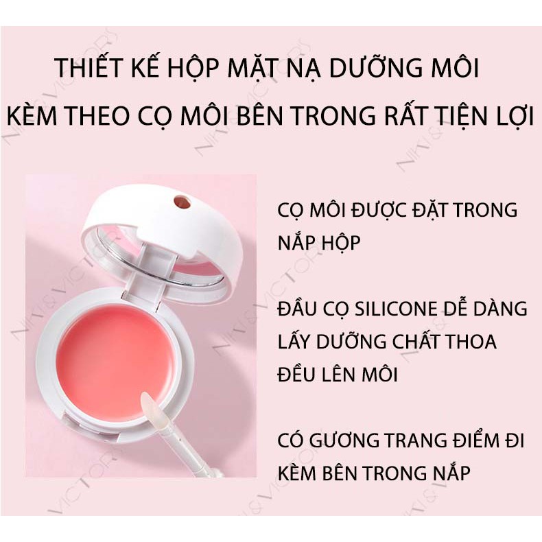 Mặt Nạ Ngủ Môi Dưỡng Ẩm Tẩy Tế Bào Chết Phục Hồi Môi Thâm Cải Thiện Sắc Môi