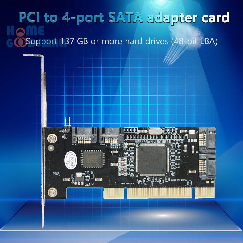 Card Chuyển Đổi Pci Sang 4 Cổng Sata Sil3114 | BigBuy360 - bigbuy360.vn