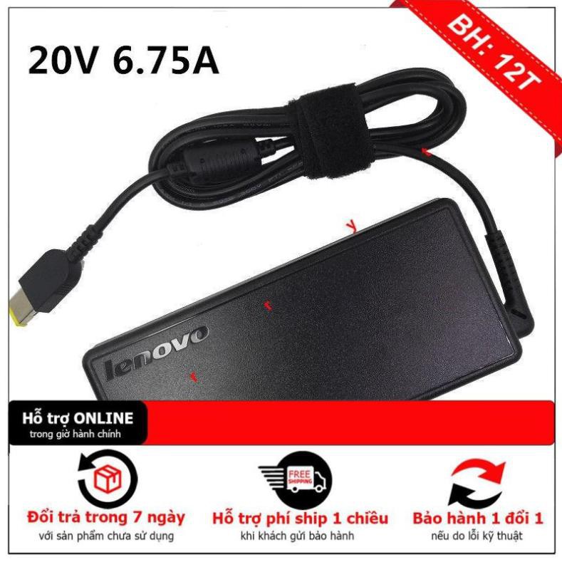 Sạc Lenovo ThinkPad W541 W510 ( 20V 6.75A 135W ) chân usb / chân usb vàng / đầu usb hàng zin chính hãng