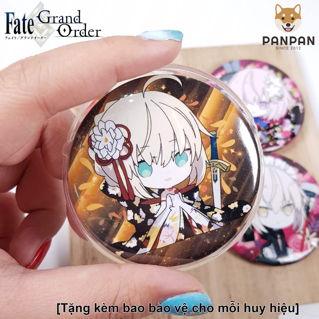 [TẶNG KÈM BAO BẢO VỆ] Huy hiệu lẻ Fate/Grand Order (6CM)