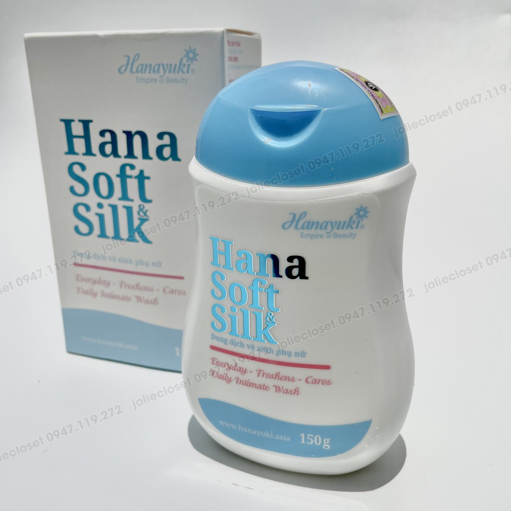 Dung dịch vệ sinh phụ nữ Hanayuki, Hana soft silk chính hãng đầy đủ giấy tờ