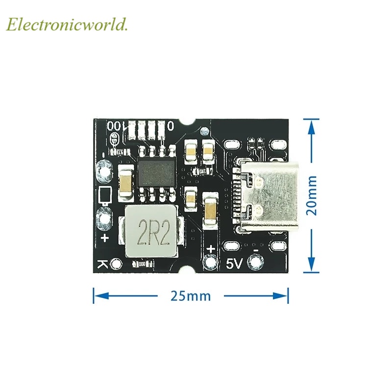 Mô đun sạc pin lithium 5v 2a với đầu sạc type C 4.2v thay thế tiện dụng