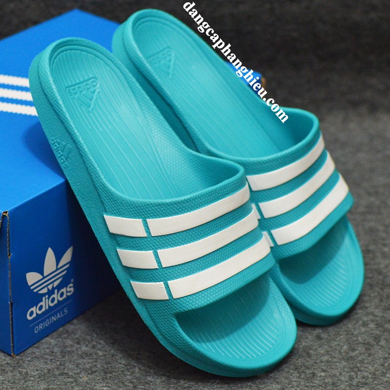 Dép Adidas Duramo chính hãng xanh ngọc trắng