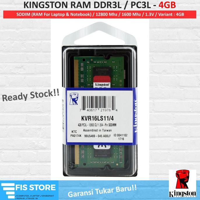 Laptop Kingston Ddr3L / Pc3L 4gb 8gb / Sodimm / Laptop Ram - 4gb 0512