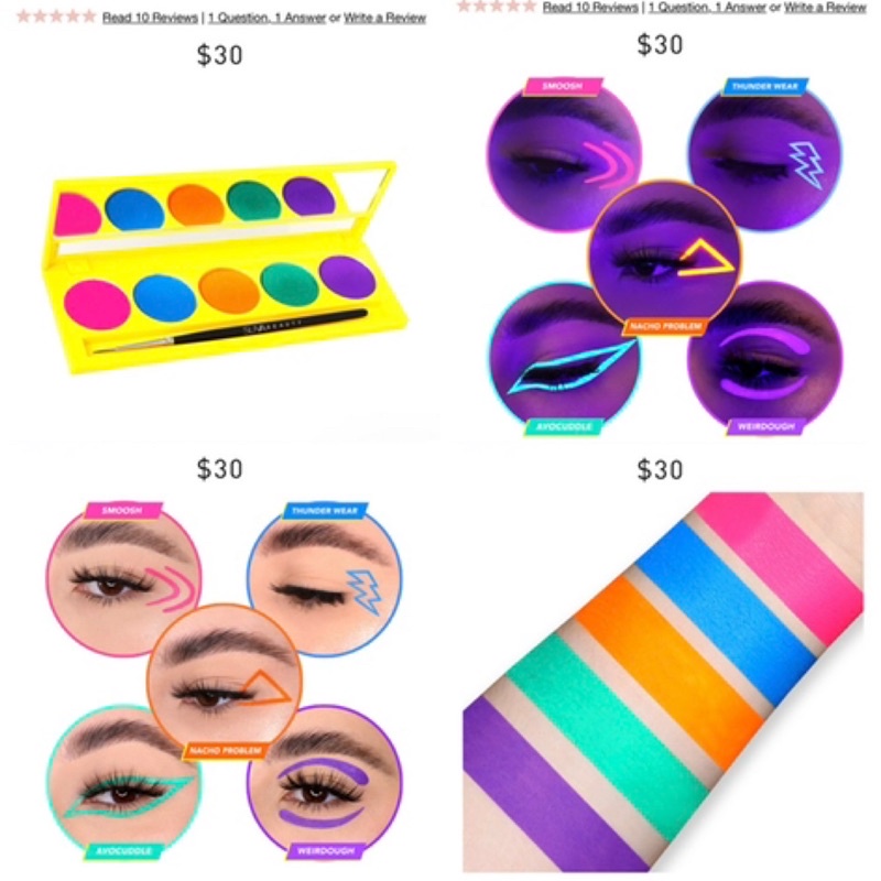 Bảng màu vẽ Suva Beauty UV 5 ô kèm cọ $30 | BigBuy360 - bigbuy360.vn