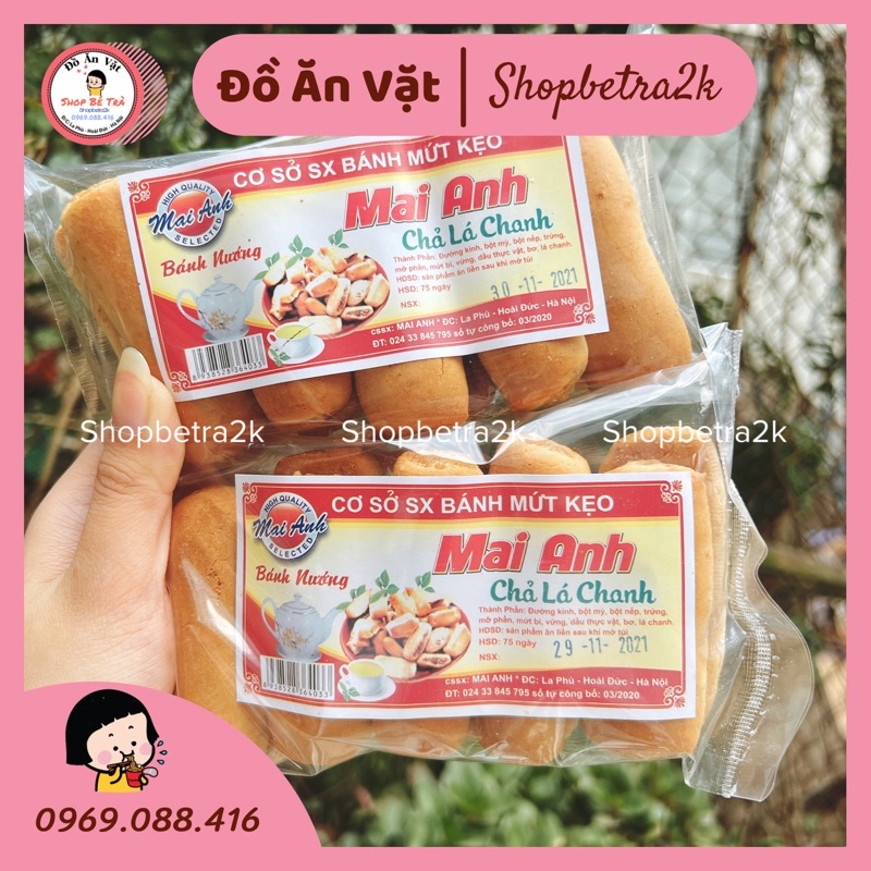 2 gói [10 bánh/1 gói] chả nem lá chanh Mai Anh