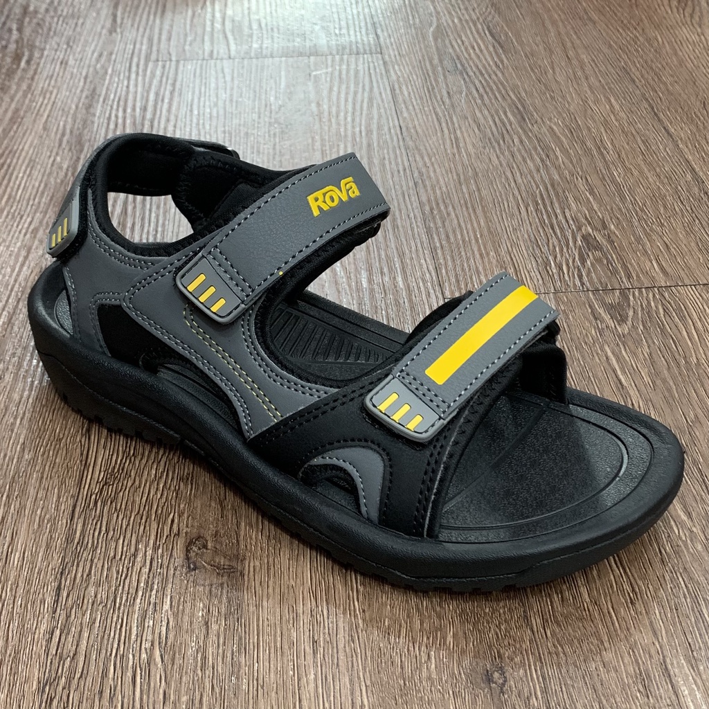 Giày Sandal Nam Kiểu Dáng Công Sở Quai Da Hiệu Rova - Xanh