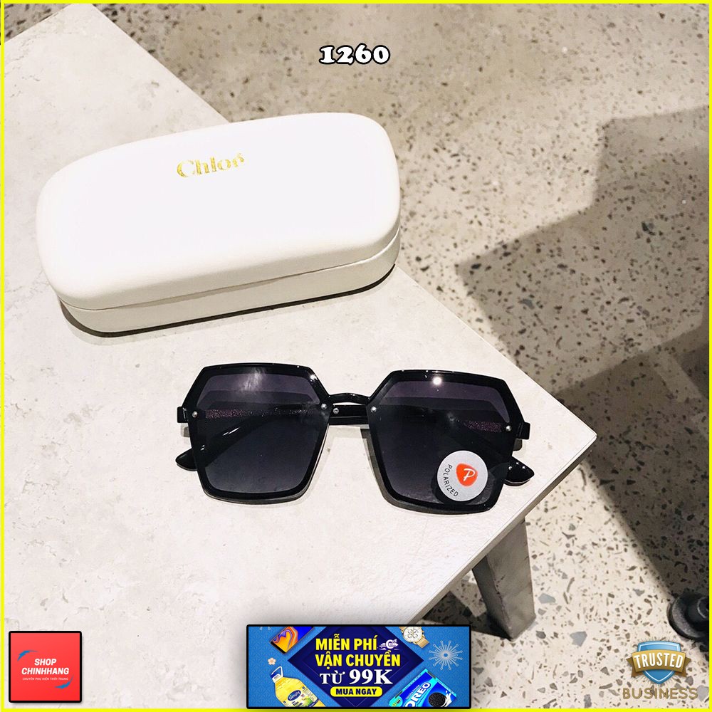 KÍNH MÁT NỮ THỜI TRANG GỌNG XI TỐT - TRÒNG POLARIZED SÀNH ĐIỆU SH1260