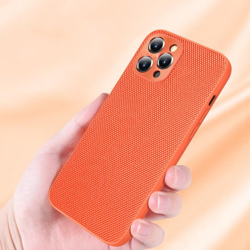 Ốp điện thoại phối nylon đan sợi 3D tản nhiệt thích hợp cho iPhone 13 13 Pro Max 13 Mini 12 Pro Max 12 Mini 11 Pro Max