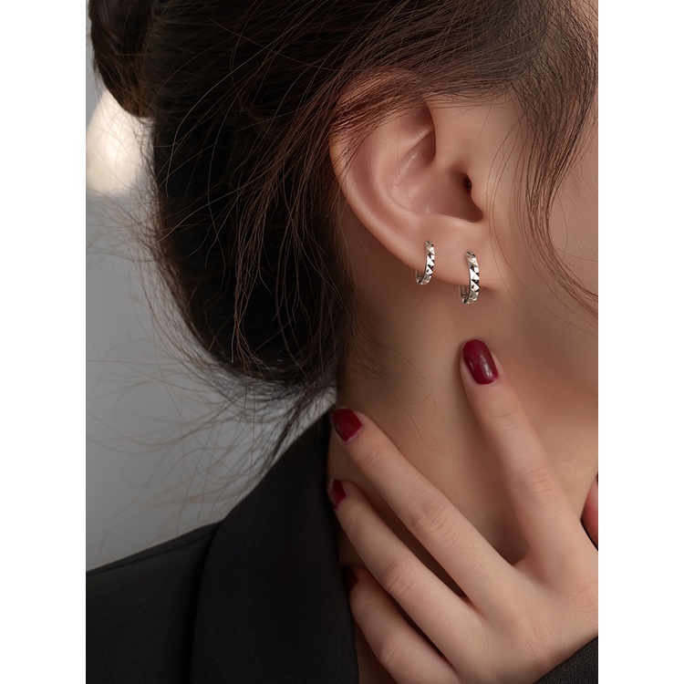 Khuyên Tai Tròn Bộ 14 Đôi Bông Tai Hình Tia Chớp Cá Tính Cho Nữ