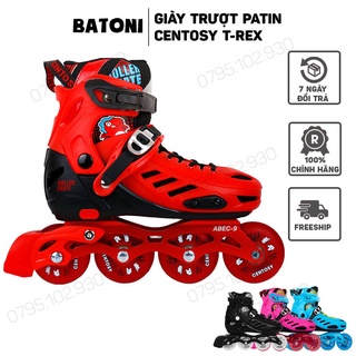 Giày patin Centosy T-rex , 4 màu sắc ,8 bánh phát sáng, giày patin chính hãng, cao cấp