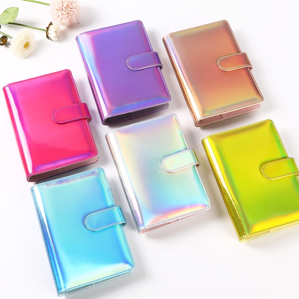 Sổ Tay Ghi Chú/ Lên Kế Hoạch 6 Lỗ Khổ A6 Bằng PVC Có Khóa Kéo Tiện Dụng