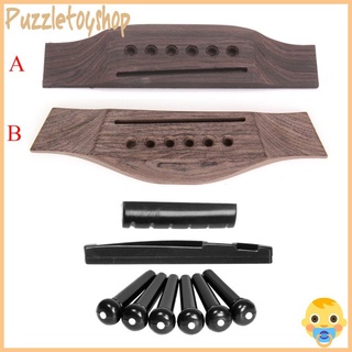 Bộ Ngựa Đàn + Chốt Đàn Bằng Gỗ Hồng Mộc + Gỗ Cho Đàn Guitar