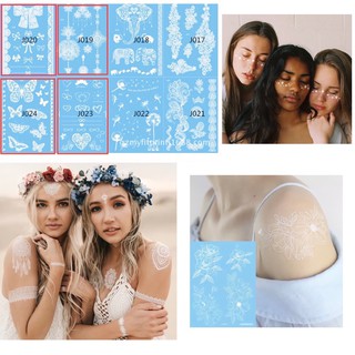 [WHITE HENNA STENCIL] HÌNH XĂM DÁN MÀU TRẮNG Giữ màu 3-5 ngày