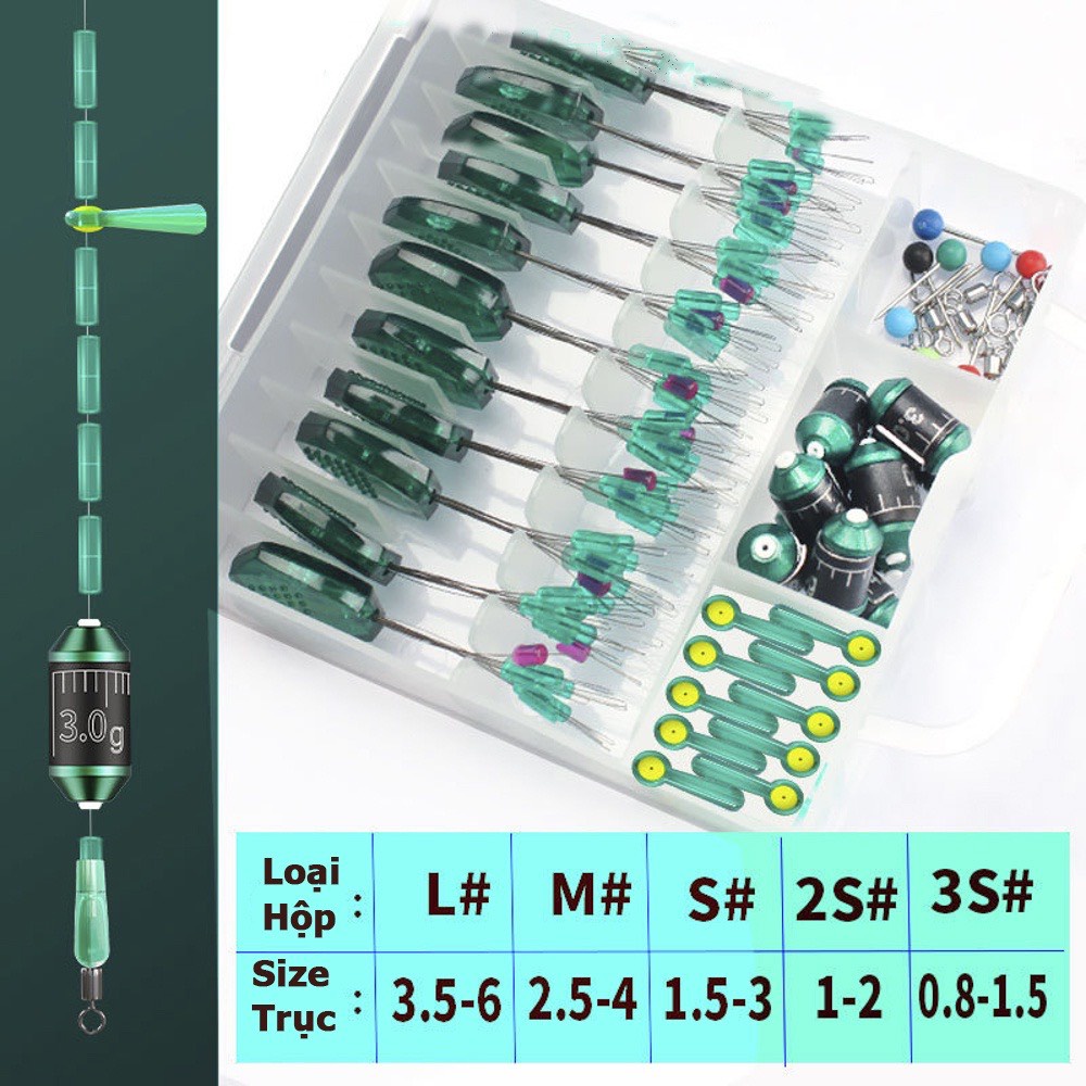 Hộp Set Làm Trục Câu Đài AoHu Dùng Cho Cần Câu Tay
