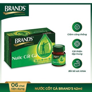 [Hộp 6 hũ] Nước cốt gà BRAND'S 42ml