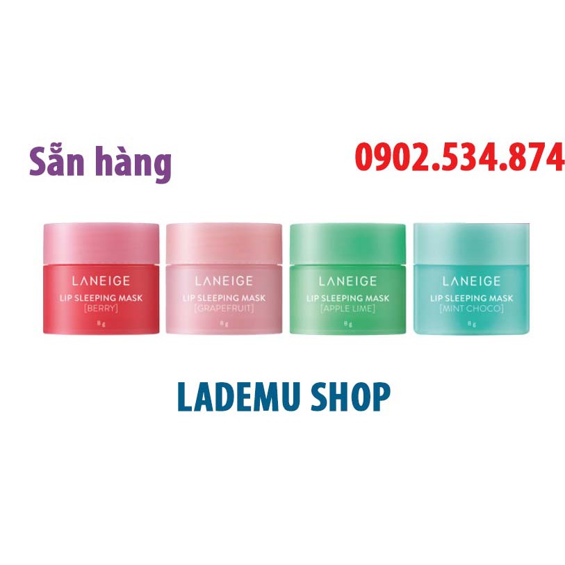 [GIÁ GỐC] MẶT NẠ NGỦ CHO MÔI LANEIGE LIP SLEEPING MASK 8G. Dưỡng Hồng Và Làm Mềm Cho Môi. | WebRaoVat - webraovat.net.vn