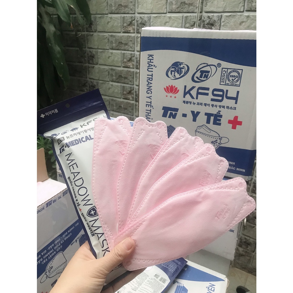 Khẩu trang Y tế Thảo Nguyên – KF94 - 4D - hàng chính hãng - bịch 10 cái