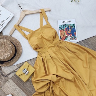 ẢNH THẬT SHOP TỰ CHỤP ĐẦM MAXI ĐAN CHÉO LƯNG