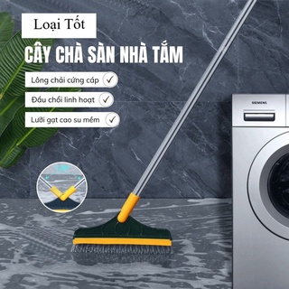 Cây Chà Sàn Nhà Tắm 2 in 1 thiết Kế Đầu Gạt Gước - Chổi Chà Sàn