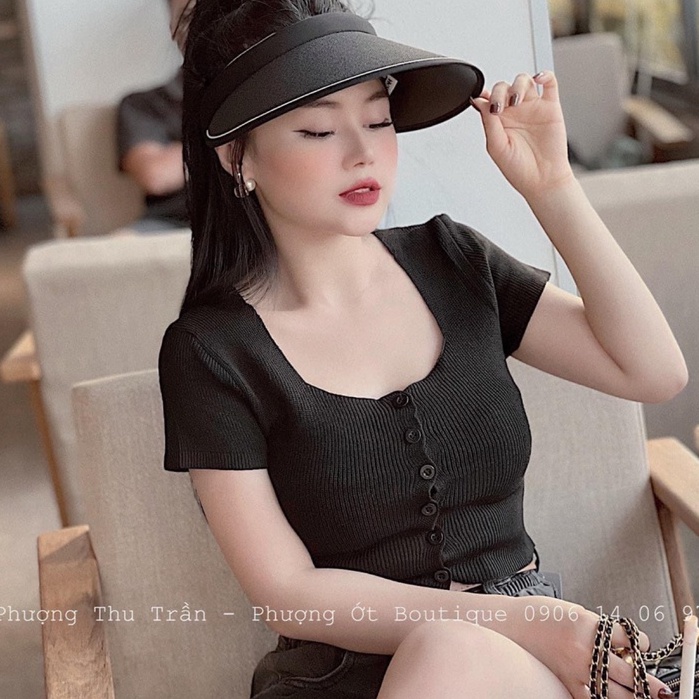 Áo croptop chất len tăm mongtogi siêu co dãn len mềm mịn nhiều màu vanmiushop