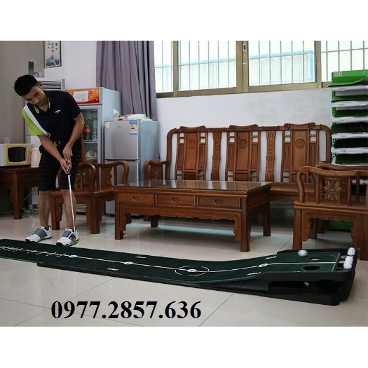 Thảm tập golf Putting 360 độ PGM trong nhà mini luyện cú gạt bóng hiệu quả TT010