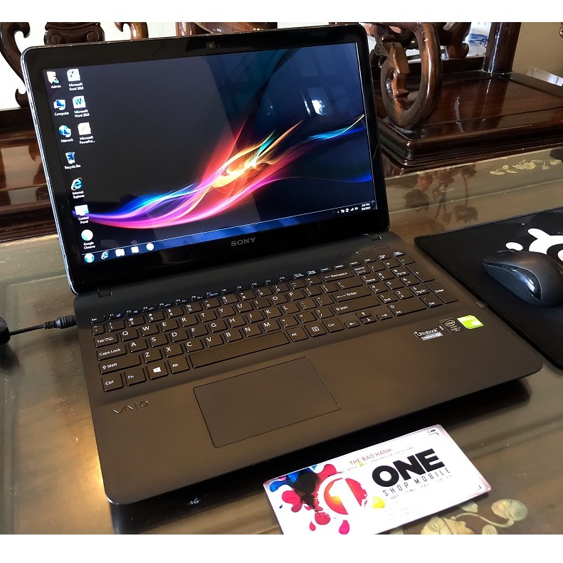 Laptop Sony Vaio SVF15 Core i3 4005U/ Ram 8Gb/ Ổ Cứng SSD 256Gb/ Màn hình 15.6 inch , pin cực tốt .