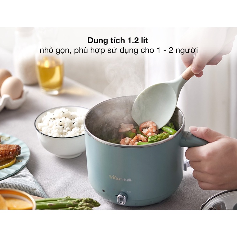 Nồi nấu hấp đa năng mini Bear DRG-D12M5 dung tích 1,2L