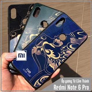 Ốp lưng gương Xiaomi Redmi Note 6 Pro hình Tử Cấm Thành Kỳ Lân lớn