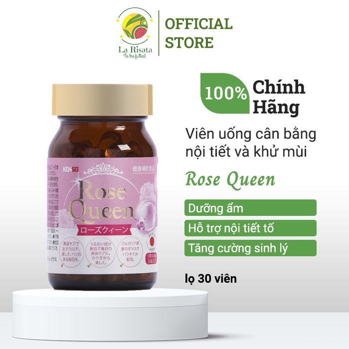 Rose Queen - Viên uống cân bằng nội tiết và khử mùi Nhật Bản BCA44