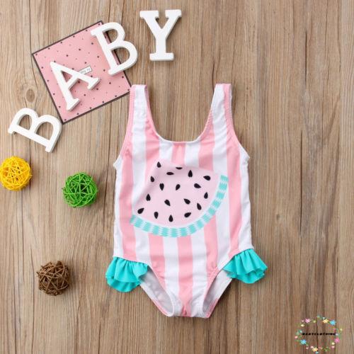 Bộ đồ bơi liền thân họa tiết dưa hấu ngộ nghĩnh dành cho các bé