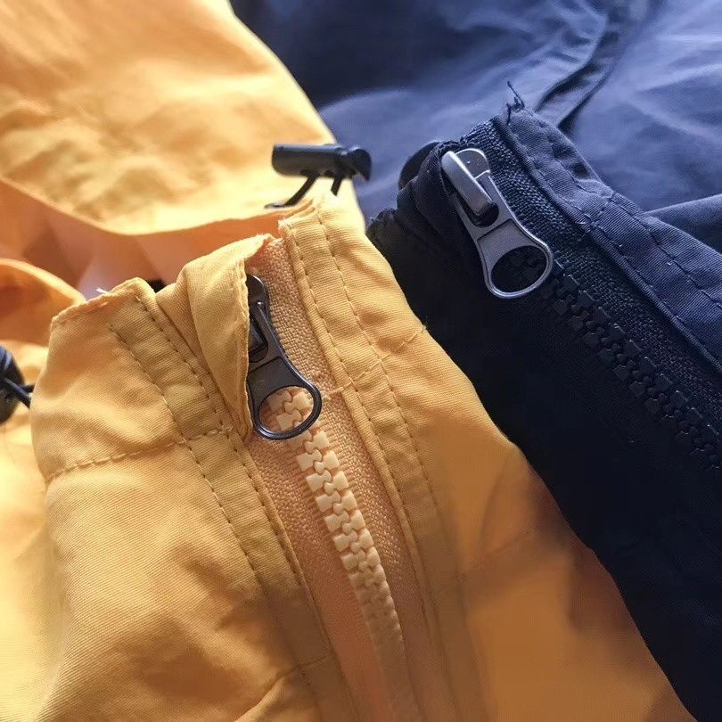 The North Face Áo Khoác Gió Có Mũ Trùm Phối Khóa Kéo Chống Thấm Nước Cá Tính