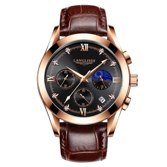 ĐỒNG HỒ NAM LANGLISH 💖 HÀNG ĐẸP- FREESHIP 💖 Đồng Hồ Nam Dây Da Chính Hãng LANGLISH đẳng cấp số 1