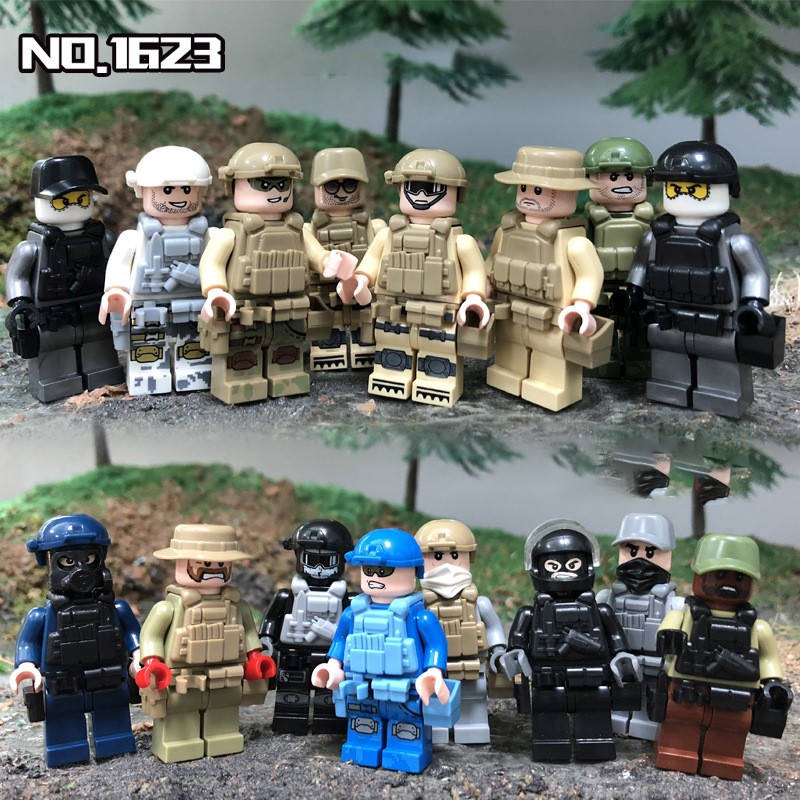 Minifigures No.1623 Cảnh sát đặc chủng - Đồ chơi xếp hình thông minh - Lắp ráp trí tuệ