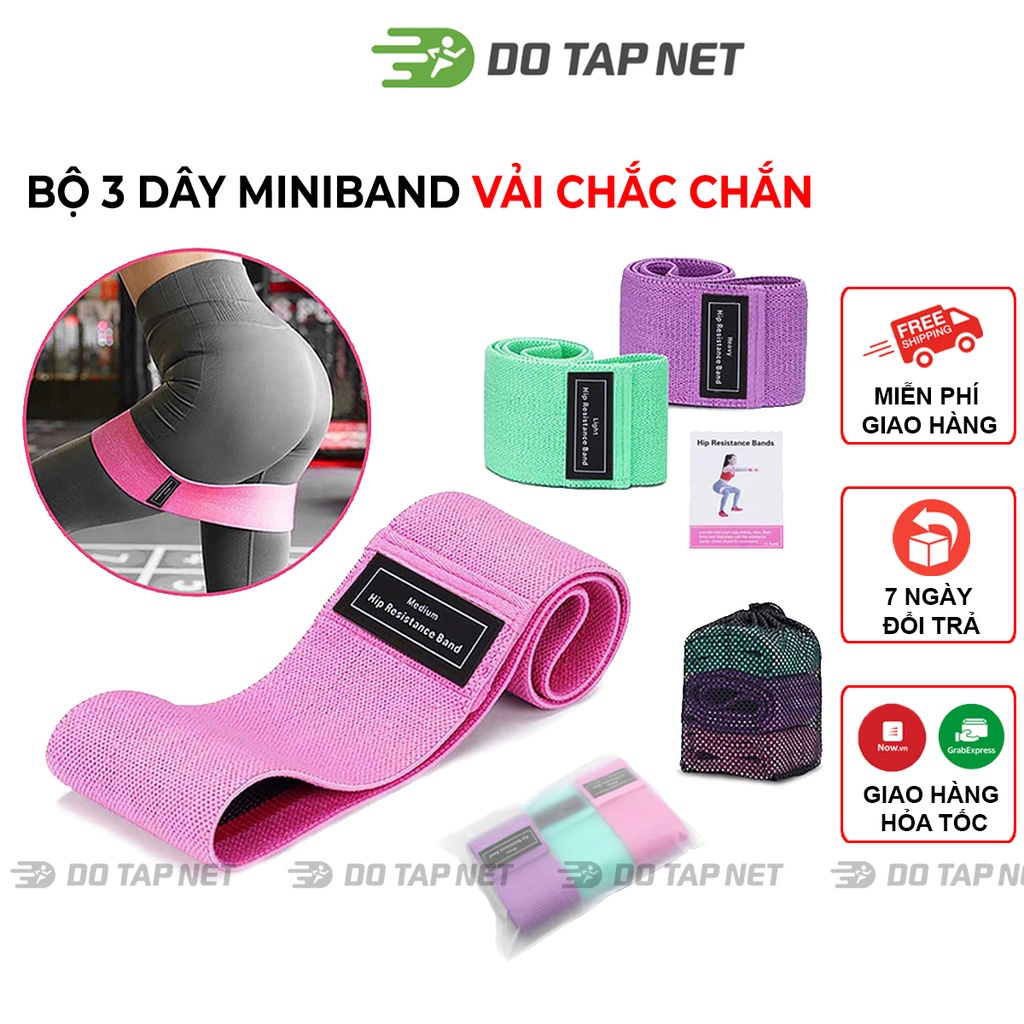 Dây kháng lực tập mông mini band aolikes, dây đàn hồi tập hỗ trợ tập chân, đùi