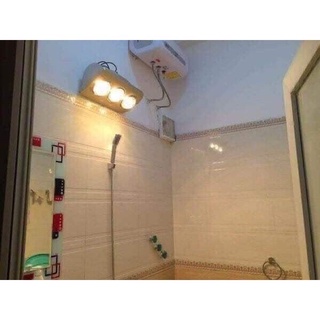 ĐÈN SƯỞI NHIỆT NHÀ TẮM 2 BÓNG TRÒN /3 BÓNG TRÒN TREO TƯỜNG [loại 1]