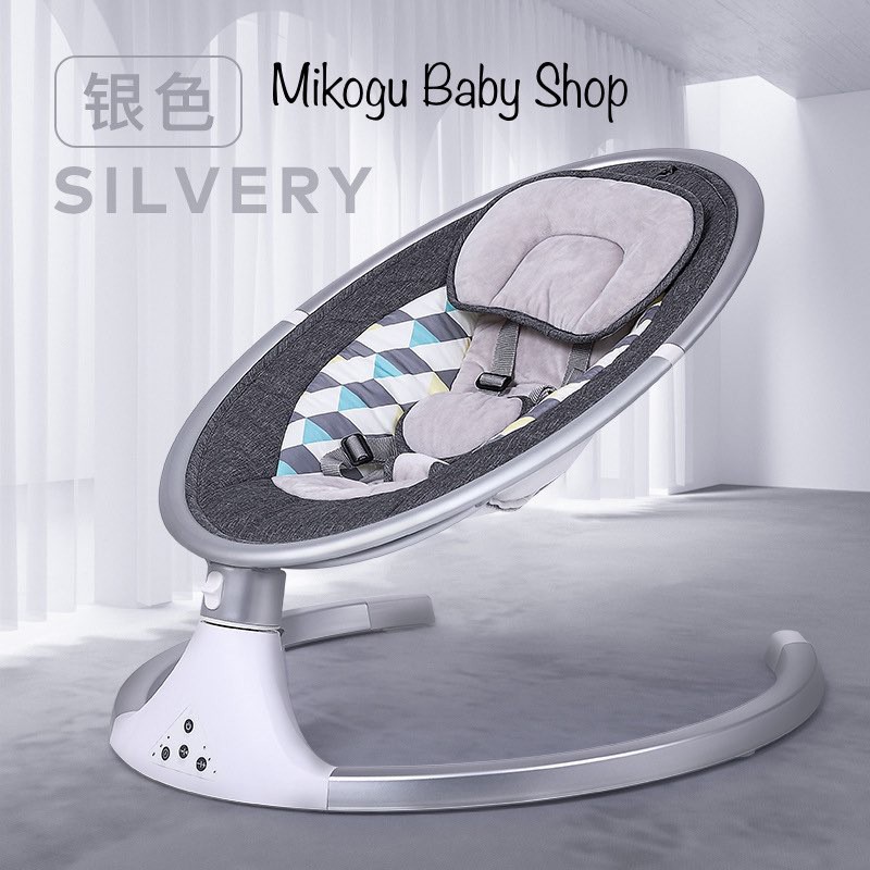 Nôi rung điện cho bé sơ sinh cao cấp Coax baby artifact baby BB mẫu mới 2020 kết nối bluetooth, điều khiển từ xa từ xa