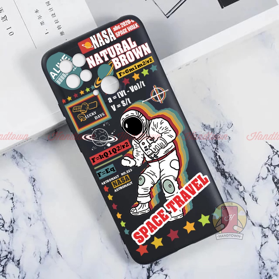 Xiaomi Redmi 10C / Poco C40 Ốp Lưng In Hình SPACE, viền bảo vệ camera, chống sốc mặt lưng khi va đập