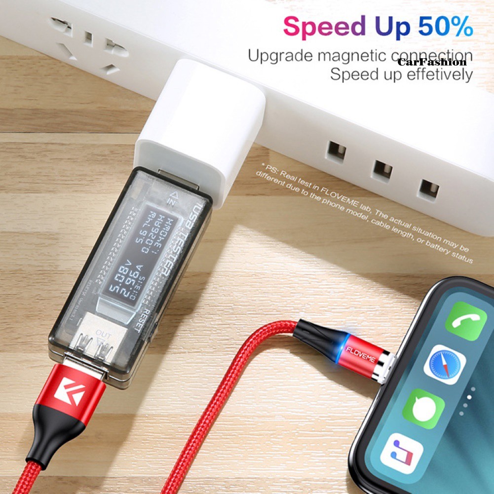 FLOVEME Dây Cáp Chsfloveme Chuyển Đổi Dữ Liệu Từ Tính Micro Usb Type-c Cho Android Iphone