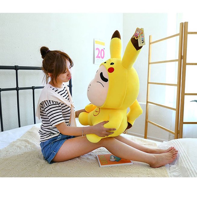 GẤU BÔNG SHIN PIKACHU HOT 2021 VẢI MINISO (27CM---&gt;80CM)