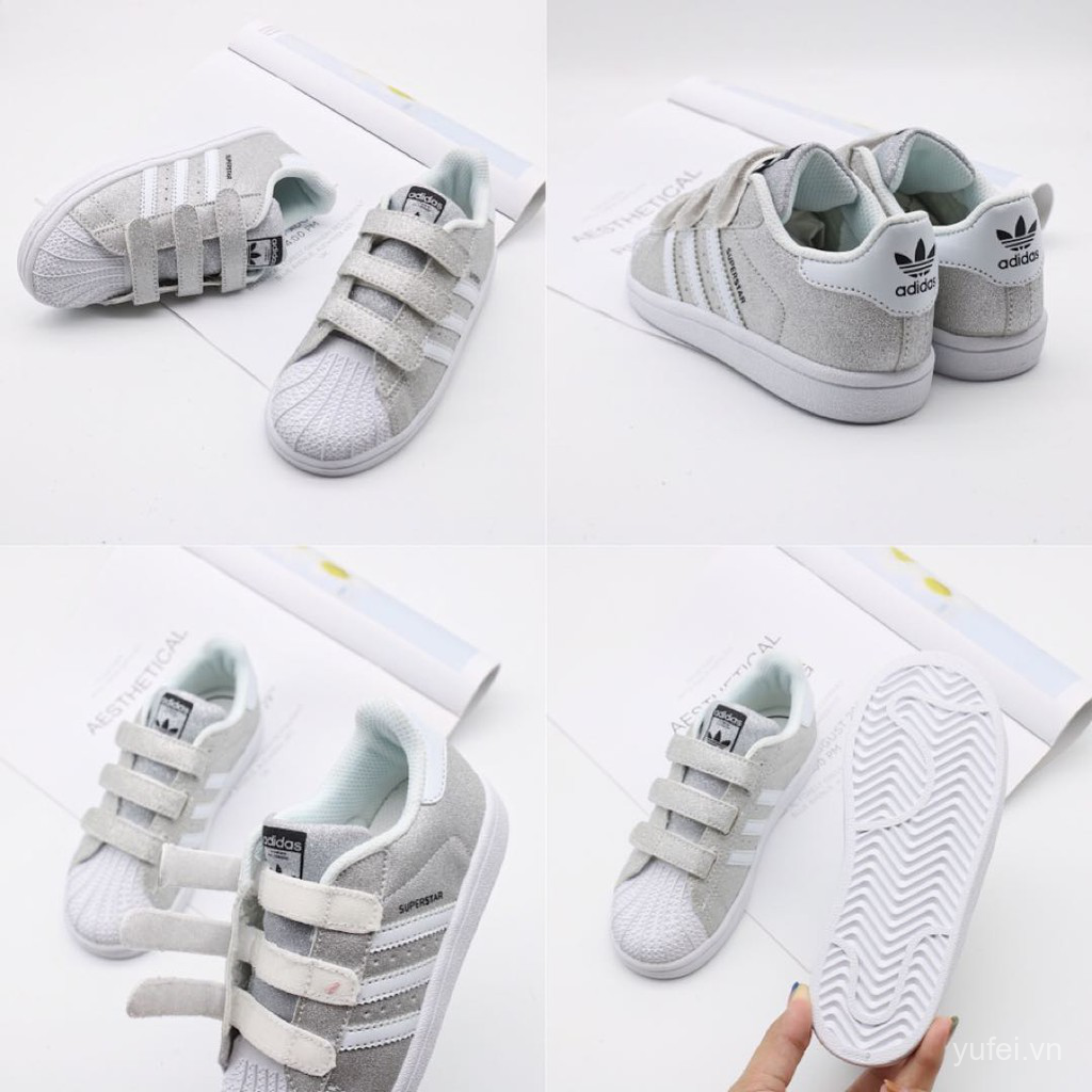 * Ready Stock * Giày Adidas Classic Shell Boys Girls Giày bé gái chạy pGM6 "": ^